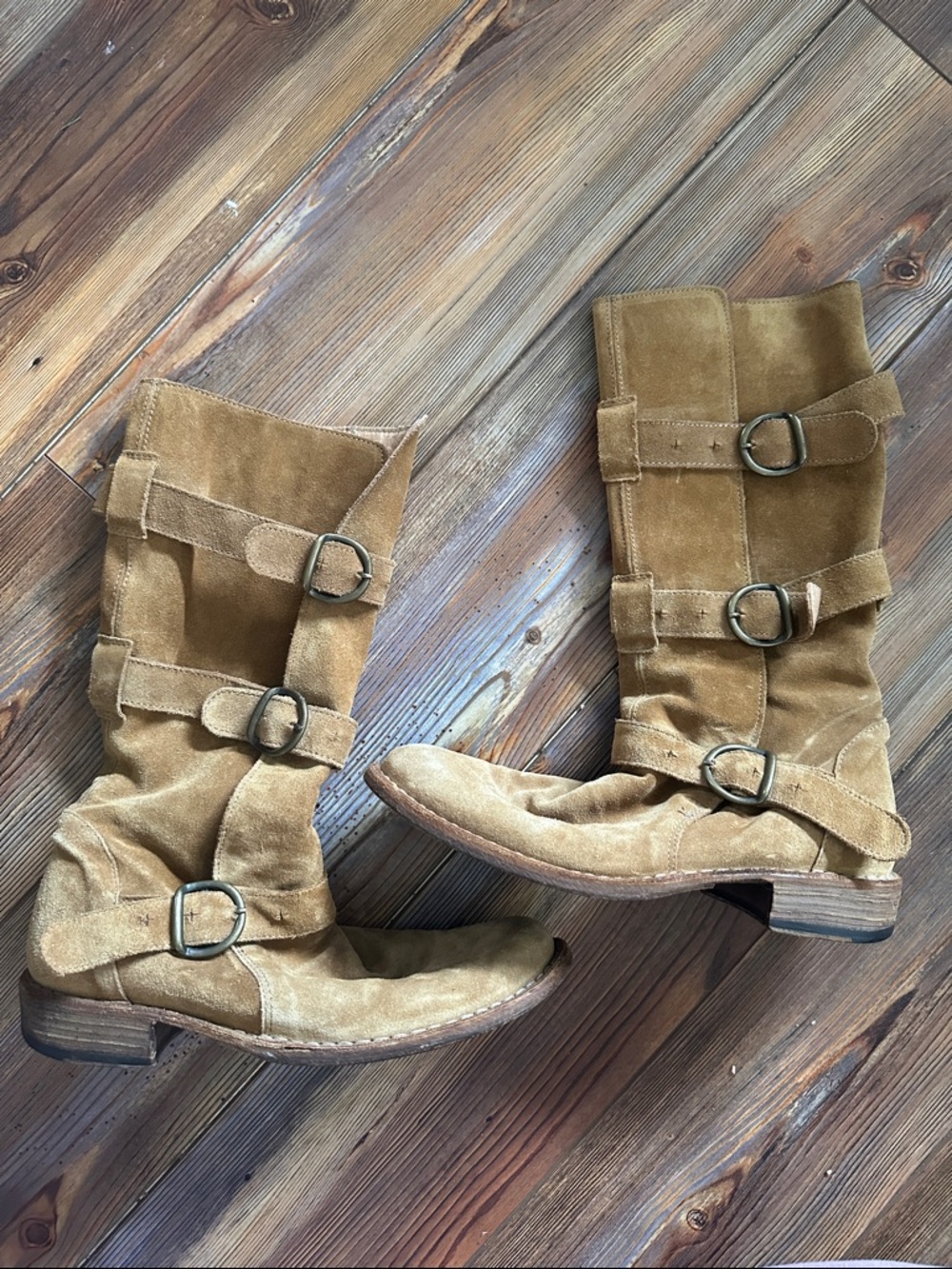 Fiorentini + Baker Eternity boots Tan Suede 37.5